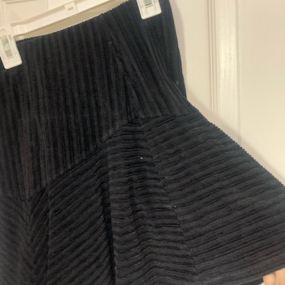 Free People Skirts | Free People Camden Corduroy Mini Skirt | Color: Black | - Picture 4 of 6
